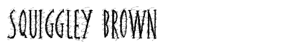 Squiggley Brown font preview